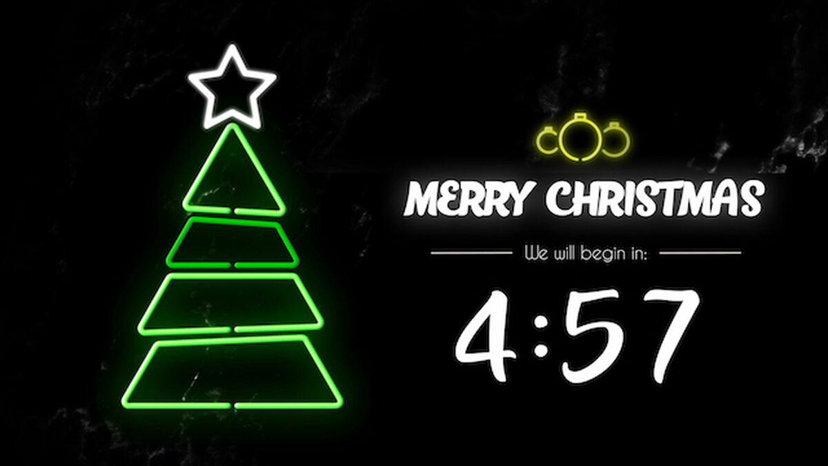Christmas Tree 5-Minute Countdown image number null